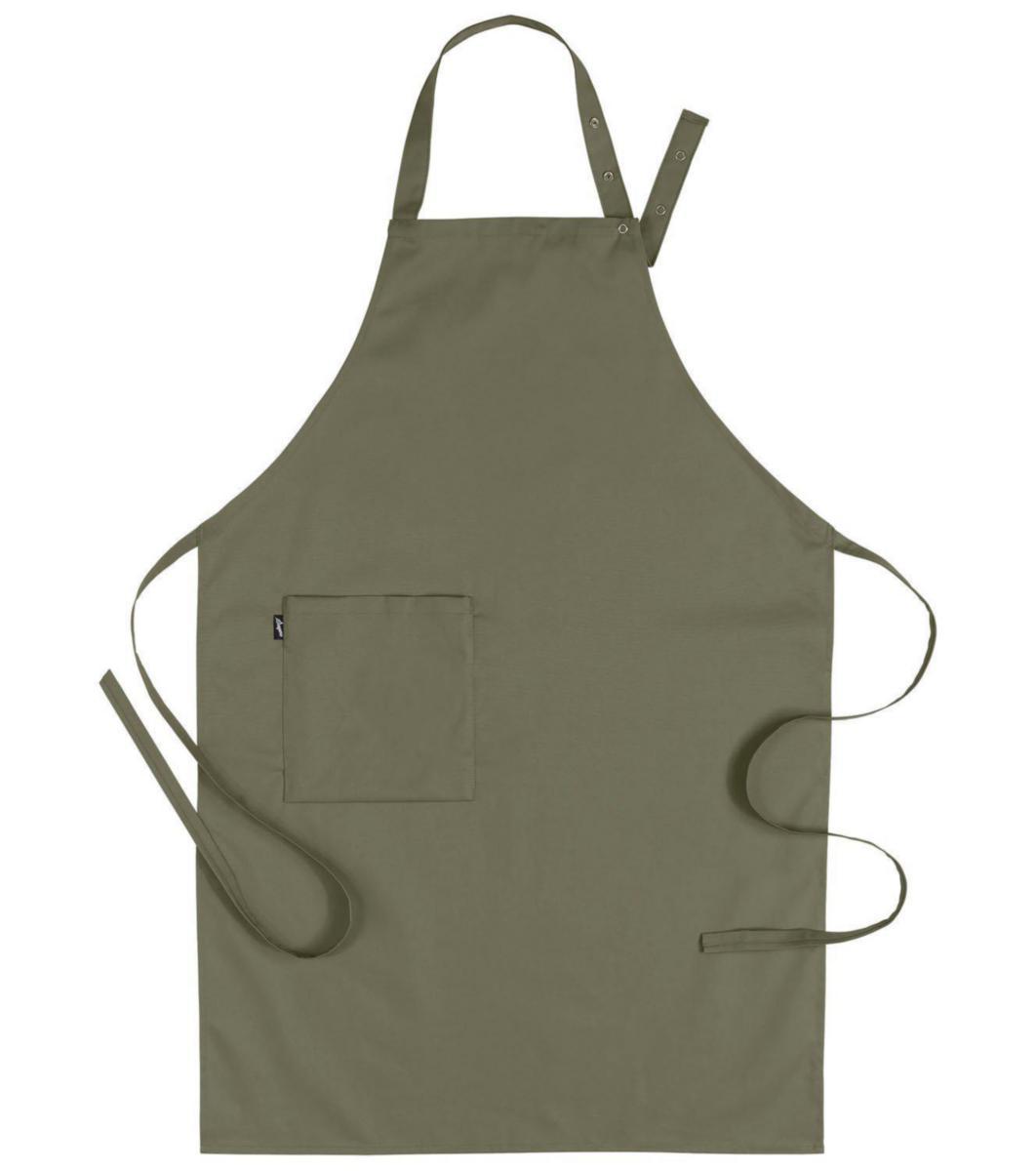 Bröstlappsförkläde Segers 4579 - BRÖSTLAPPSFÖRKLÄDE SEGERS 4579 OLIVGRÖN ONE SIZE