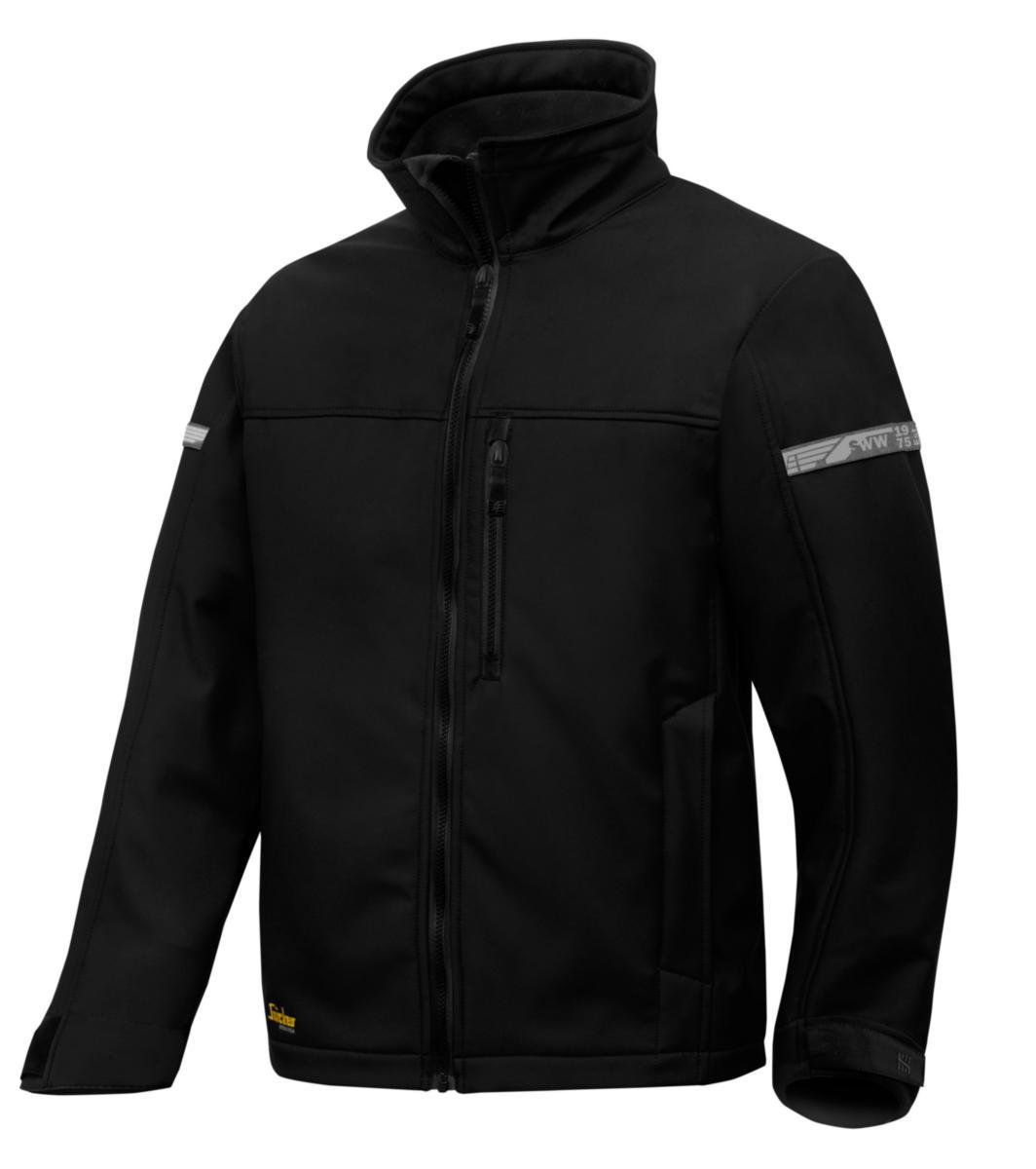 Softshelljacka Snickers 1200 AllroundWork - SOFTSHELLJACKA SNICKERS 1200-0 SVART ALLROUND STL XS