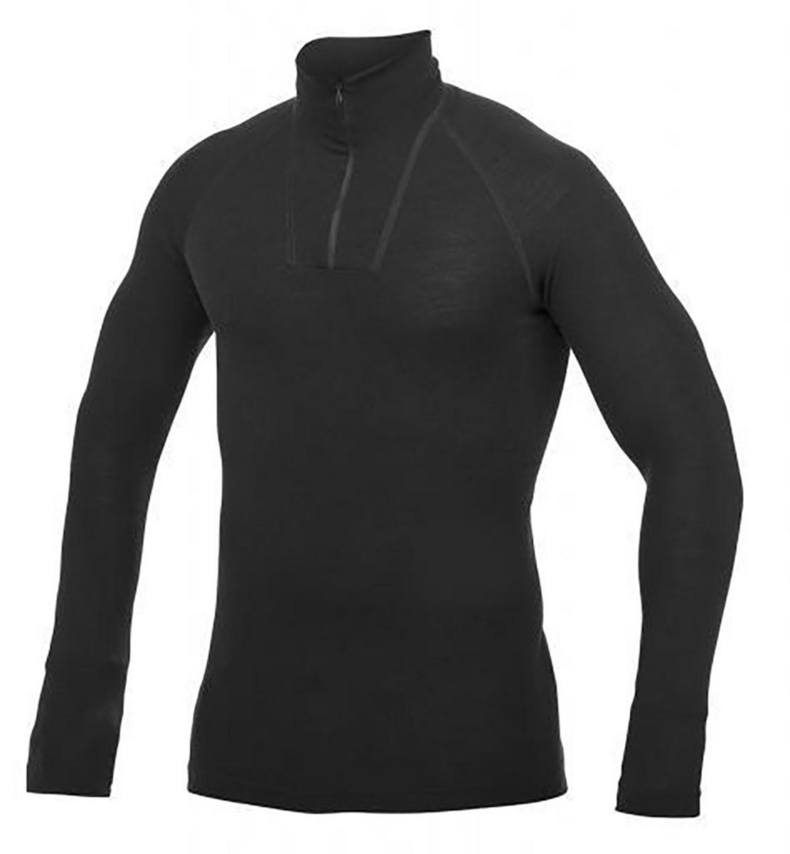 Polotröja Woolpower LITE 7221 - POLOTRÖJA WOOLPOWER 7221 LITE SVART S