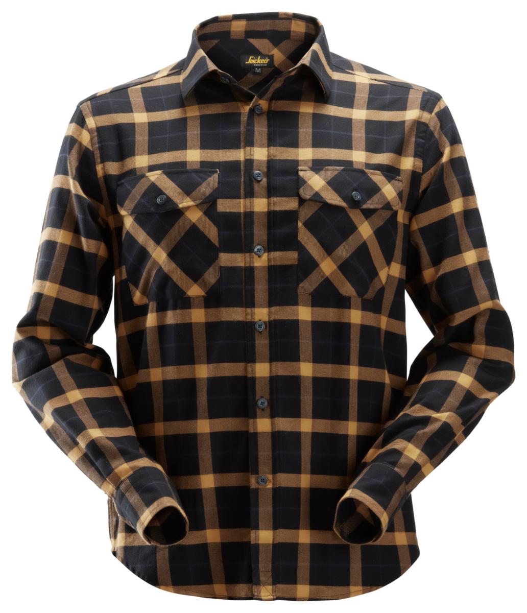 Flanellskjorta Snickers 8516 - FLANELLSKJORTA SN 8516-0412 SVART/BRUN STL: XXL