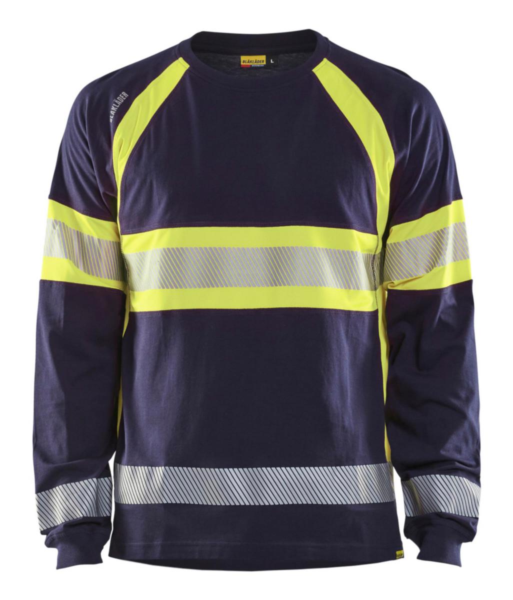 T-shirt Blåkläder 3510-1030 lång ärm - T-SHIRT BLK 3510-1030 MAR/GUL KL.1 LÅNGÄRMAD 6XL