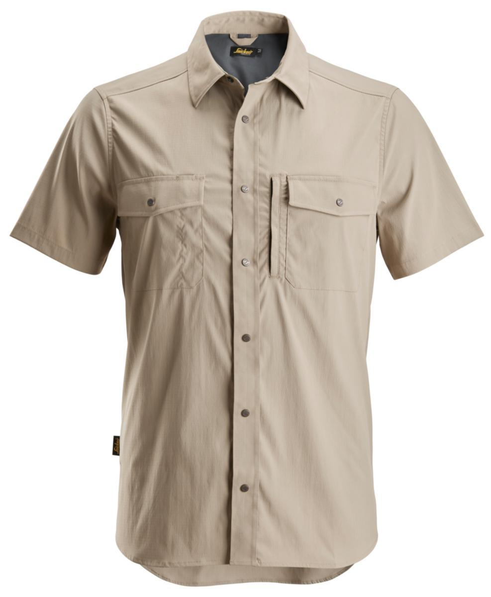 Skjorta Snickers 8520 LW - SKJORTA SNICKERS 8520 LW KORTÄRMAD KHAKI STL XS