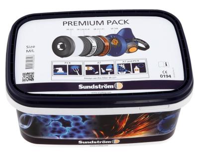 HALVMASK SR100 PREMIUM PACK INKL A1-P3FILTER FÖRFILTER