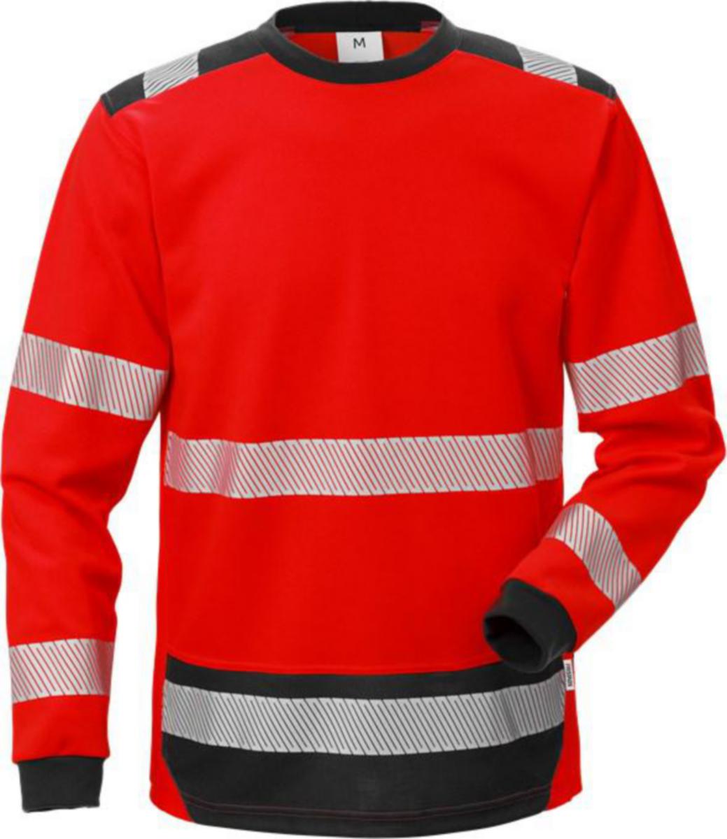 T-shirt Fristads Klass 3 7724 - T-SHIRTL KL2 FR 7724THV RÖ/SV VARSELRÖD/SVART 3XL