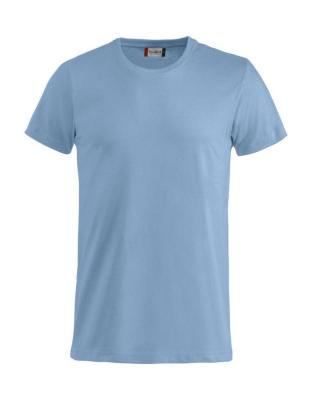 T-SHIRT CLIQUE  029030 BASIC-T BOMULL 145g LJUSBLÅ STL 3XL