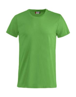 T-SHIRT CLIQUE  029030 BASIC-T BOMULL 145g ÄPPELGRÖN STL S