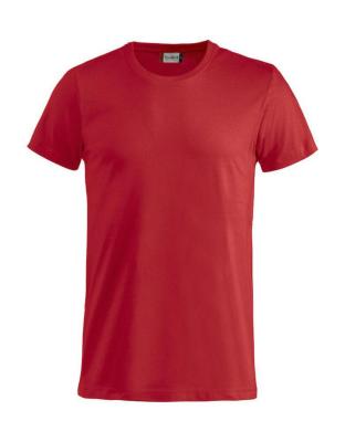 T-SHIRT CLIQUE  029030 BASIC-T BOMULL 145g RÖD STL 4XL