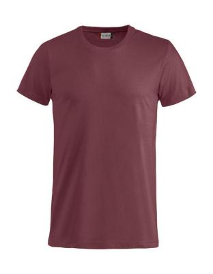 T-SHIRT CLIQUE  029030 BASIC-T BOMULL 145g VINRÖD STL L