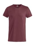 T-SHIRT CLIQUE  029030 BASIC-T BOMULL 145g VINRÖD STL S