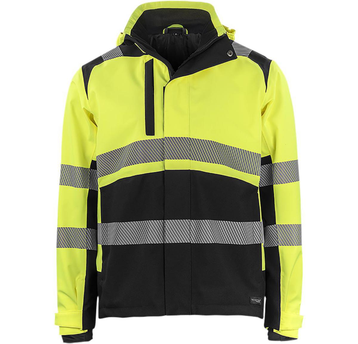 Skaljacka Texstar FJ88 - SKALJACKA TEXSTAR FJ88 VARSEL KL.2 GUL/SVART STL M