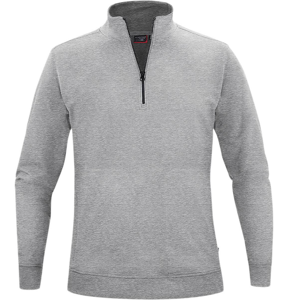Tröja Texstar SW18 - TRÖJA TEXSTAR SW18 CREW HALVZIP GRÅ STL 5XL
