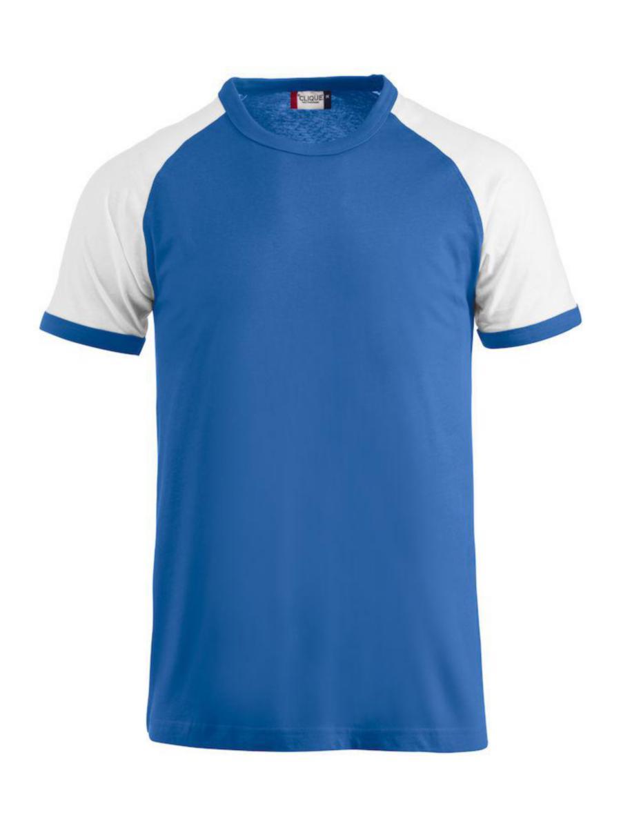 T-shirt Clique 029326 Raglan-T - T-SHIRT CLIQUE 029326 RAGLAN-T ROYALBLÅ/VIT STL 3XL