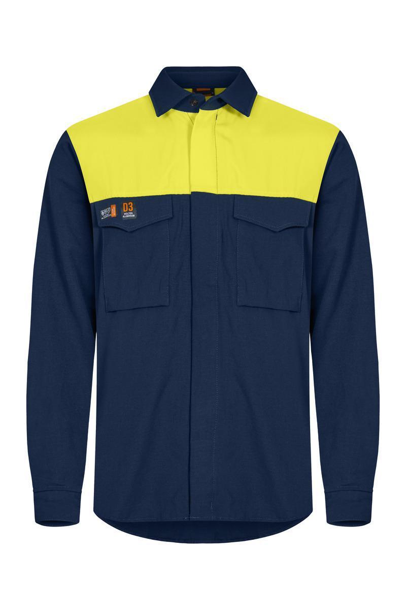 Skjorta Tranemo 5674-87 Magma - SKJORTA TRANEMO 5674-87 MAR/ GUL MAGMA STL XXL