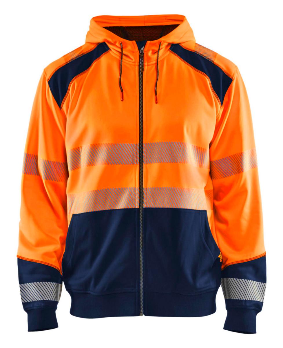 Sweatshirt Blåkläder 3546-2528 - SWEATSHIRT BLK 3556-2528 VARSEL ORANGE/MARINBLÅ XXL