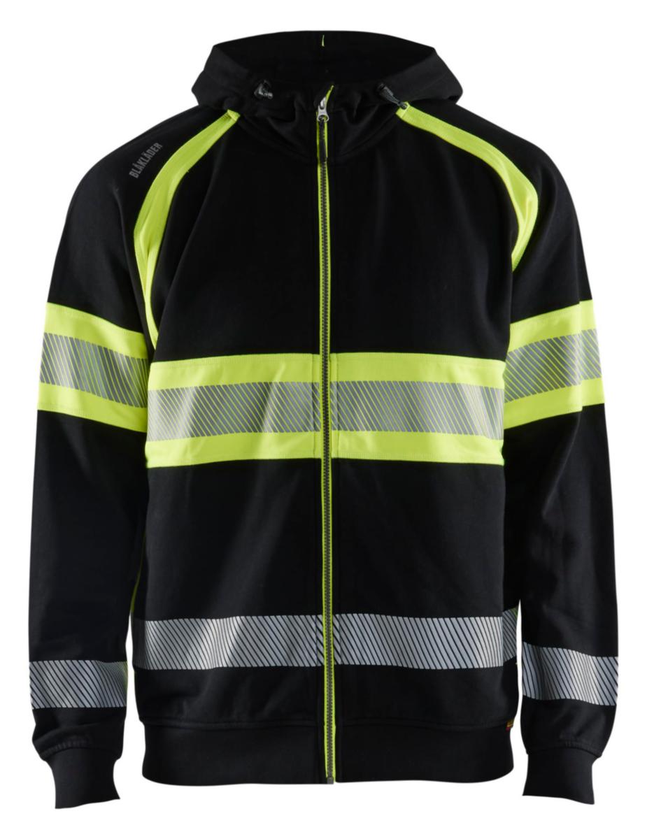 Luvtröja Blåkläder 3552-1158 - LUVTRÖJA BLK 3552-1158 SVART/ GUL VARSEL KLASS 1 STL S