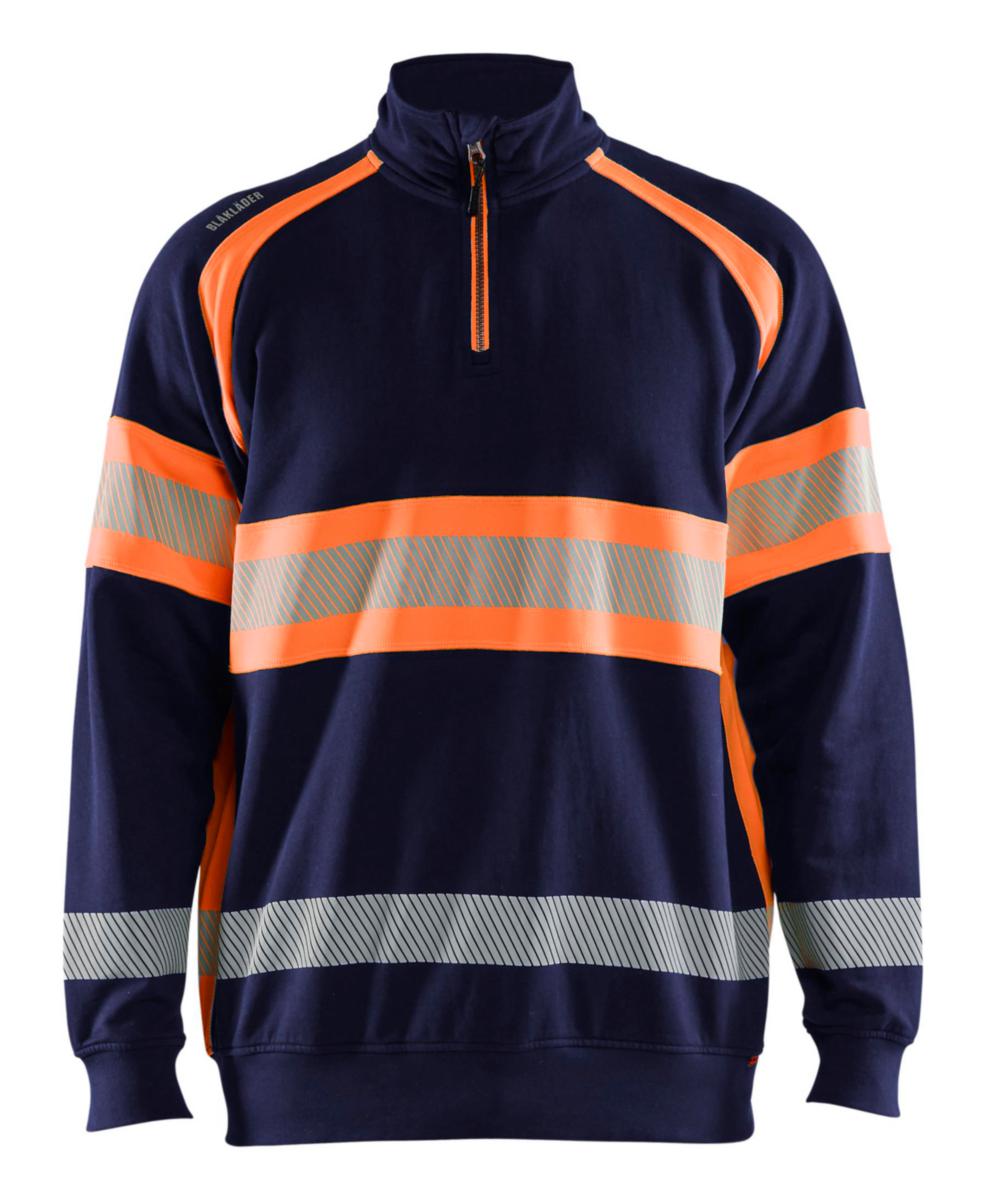 Tröja Blåkläder 3553-1158 - TRÖJA BLK 3553-1158 MARIN/ORANGE KL1 STL XS