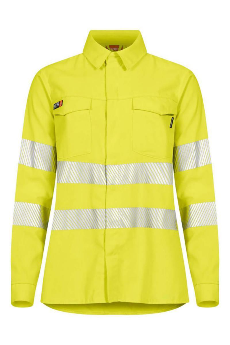 Skjorta Tranemo 5093-91 FLAM dam - SKJORTA TRANEMO 5093-91 GUL DAM FLAMVARSEL XXL