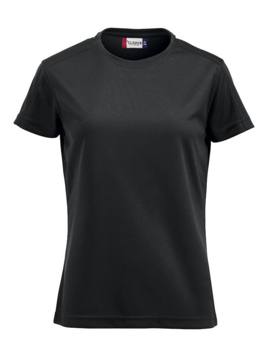 T-shirt Clique 029335 Ice-T dam - T-SHIRT CLIQUE 029335 ICE-T DAM SVART STL L