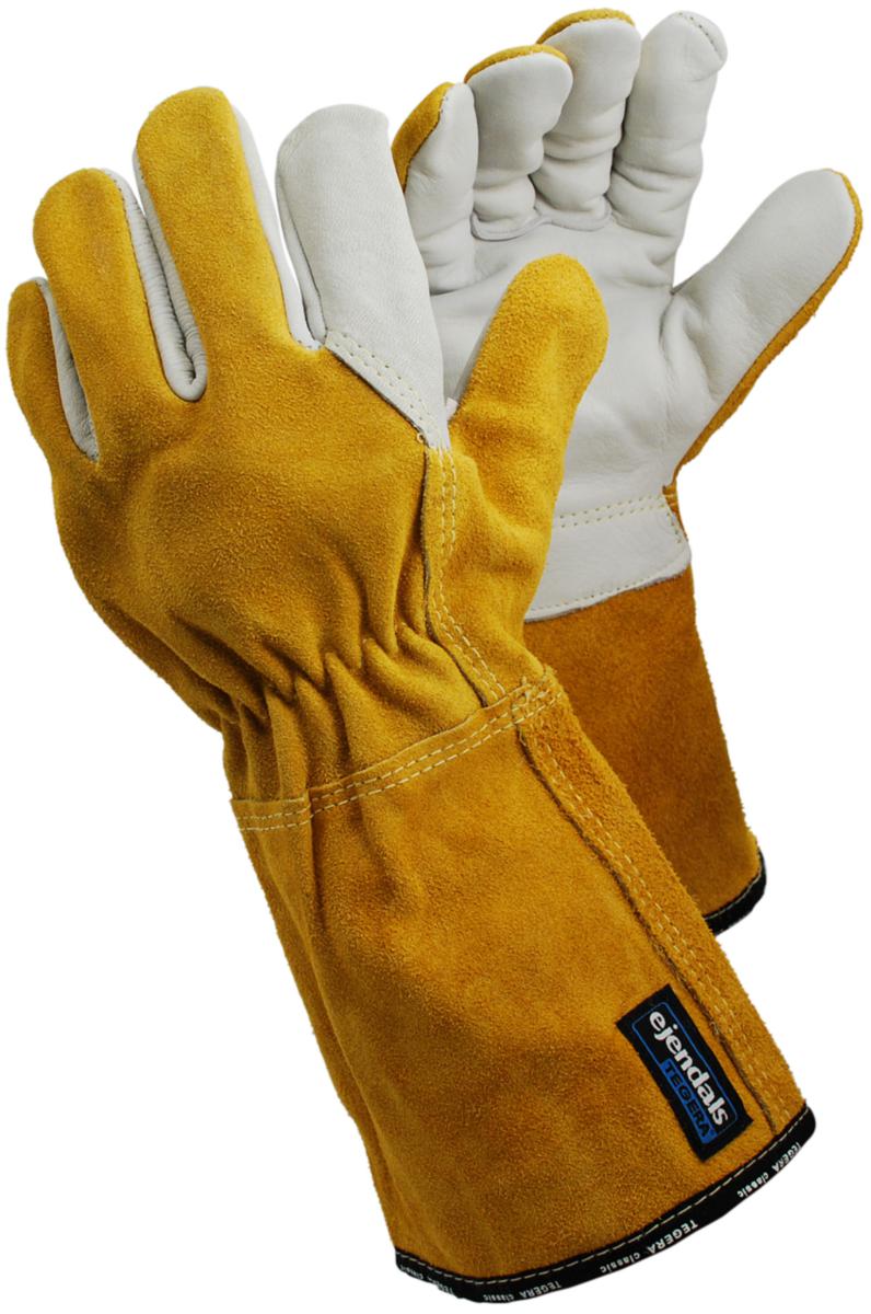 Svetshandske Tegera 8 - SVETSHANDSKE TEGERA 8 BRUN SPALT/NARV 15CM KRAG STL 10