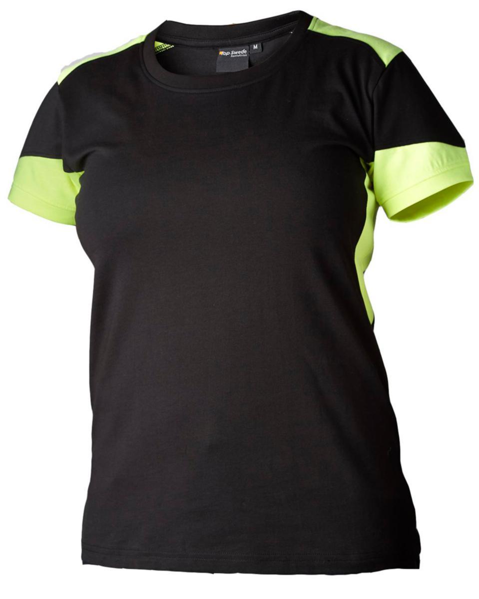 T-shirt Top Swede 211 - T-SHIRT TOPSWEDE 211012 DAM SVART/GUL L