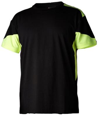 T-SHIRT TOPSWEDE 210012 SVART/GUL M