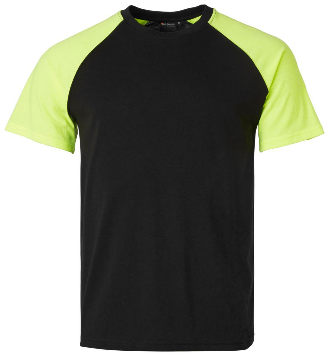 T-shirt Top Swede 225 - T-SHIRT TOPSWEDE 225117 SVART/GUL XL
