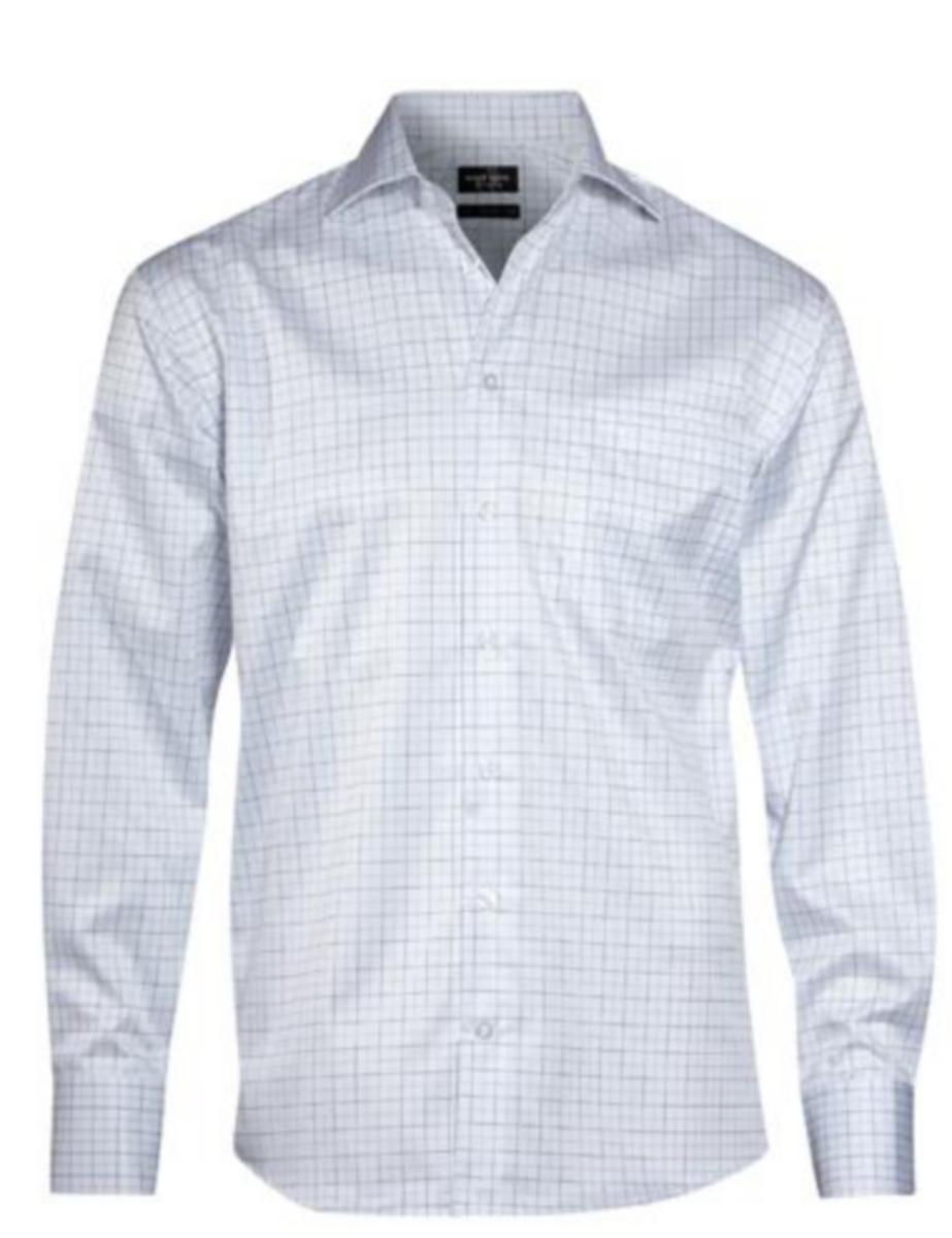 Skjorta Slim Two Ply Vit 5140, Ernst Alexis - SKJORTA MEN´S SHIRT SLIM FIT BRUN