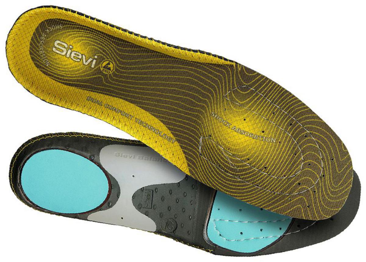 Inläggssula Sievi Dual Comfort Plus 99534 Högt fotvalv - INLÄGGSSULA SIEVI 99534 HÖG DUAL COMFORT PLUS GUL STL 44
