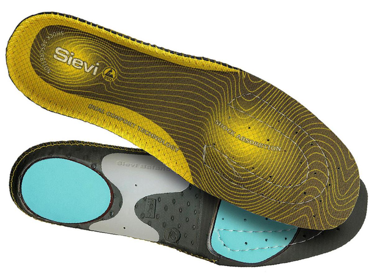 Inläggssula Sievi Dual Comfort Plus XL 99536 Högt fotvalv - INLÄGGSSULA SIEVI 99536 HÖG DUAL COMFORT PLUS XL GUL STL42
