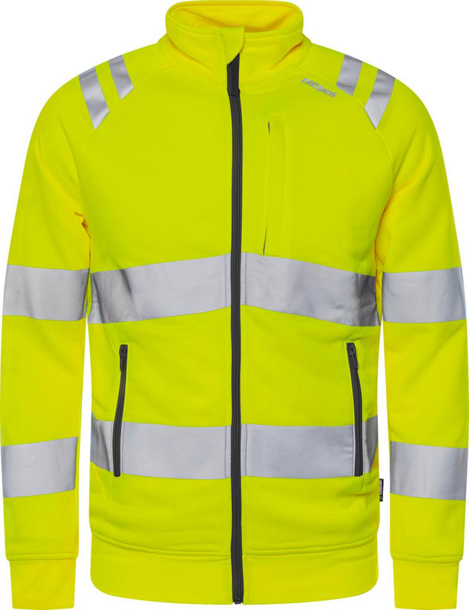 Tröja Fristads 7863 GPSW Green - TRÖJA FR 7863 GPSW GUL TROFTA VARSEL KL3 HELZIP GREEN M