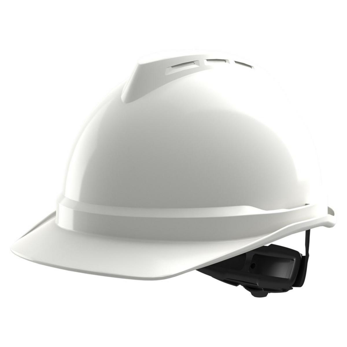 Skyddshjälm MSA V-Gard 500 oventilerad, 1000V - SKYDDSHJÄLM MSA V-GARD 500 VIT RATTINREDNING