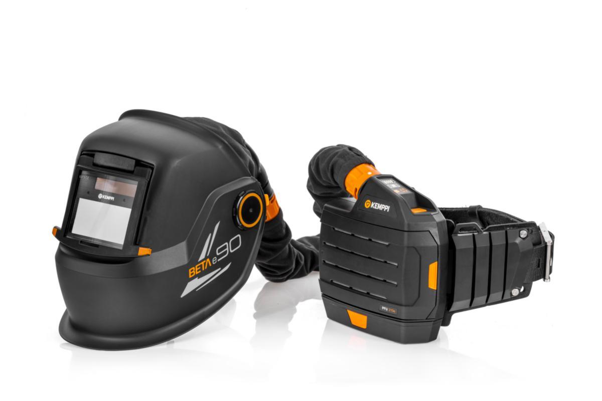 Svetshjälm Kemppi BETA E90 XFA +PFU 210e - FLÄKTPAKET KEMPPI BETA E90 XFA PFU 210E + 1 ST SD BATTERI