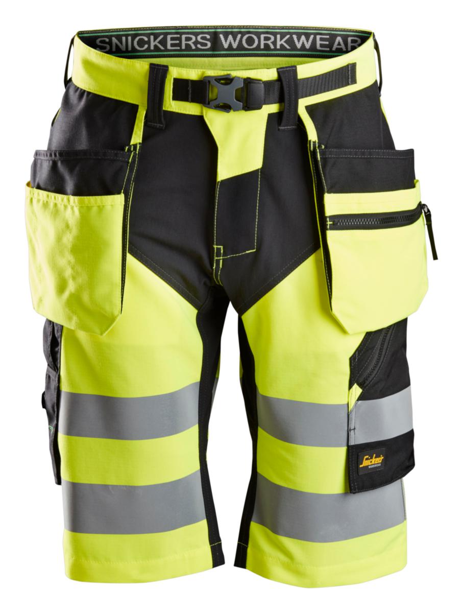 Shorts Snickers 6933 FlexiWork - SHORTS SNICKERS 6933 GUL/SVART VARSEL KLASS 1 FW HF STL 70