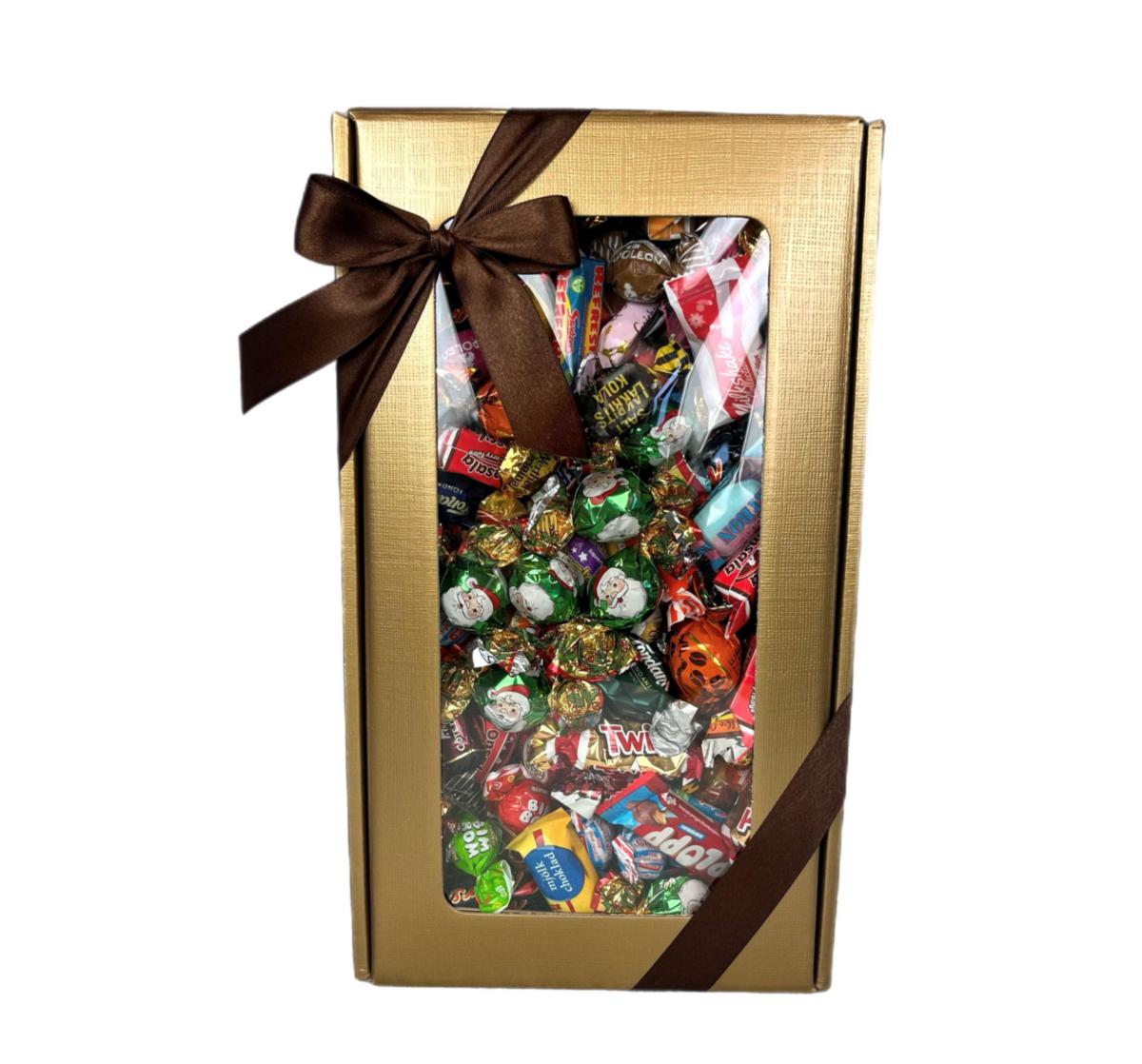 Guldlåda jul med fönster - GULDLÅDA MED FÖNSTER 2,9KG