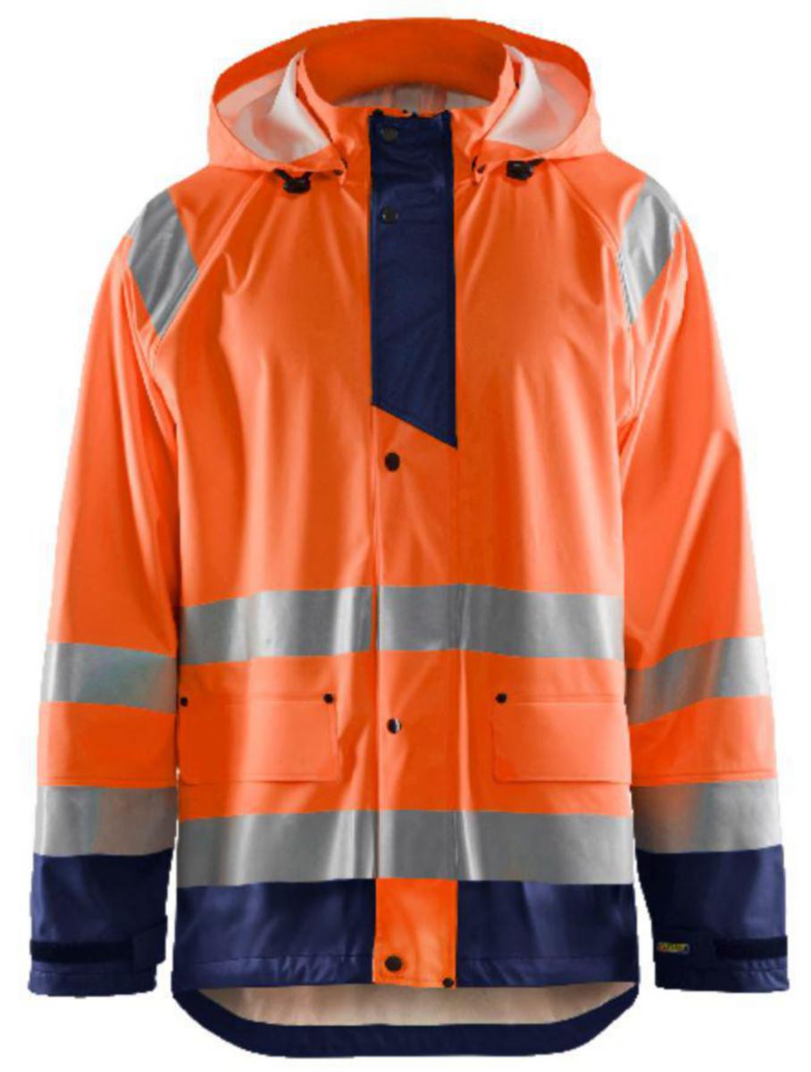 Regnjacka Blåkläder 4323-2000 - REGNJACKA BLK 4323-2000 ORANGE /MARIN VARSEL KL3 STL L