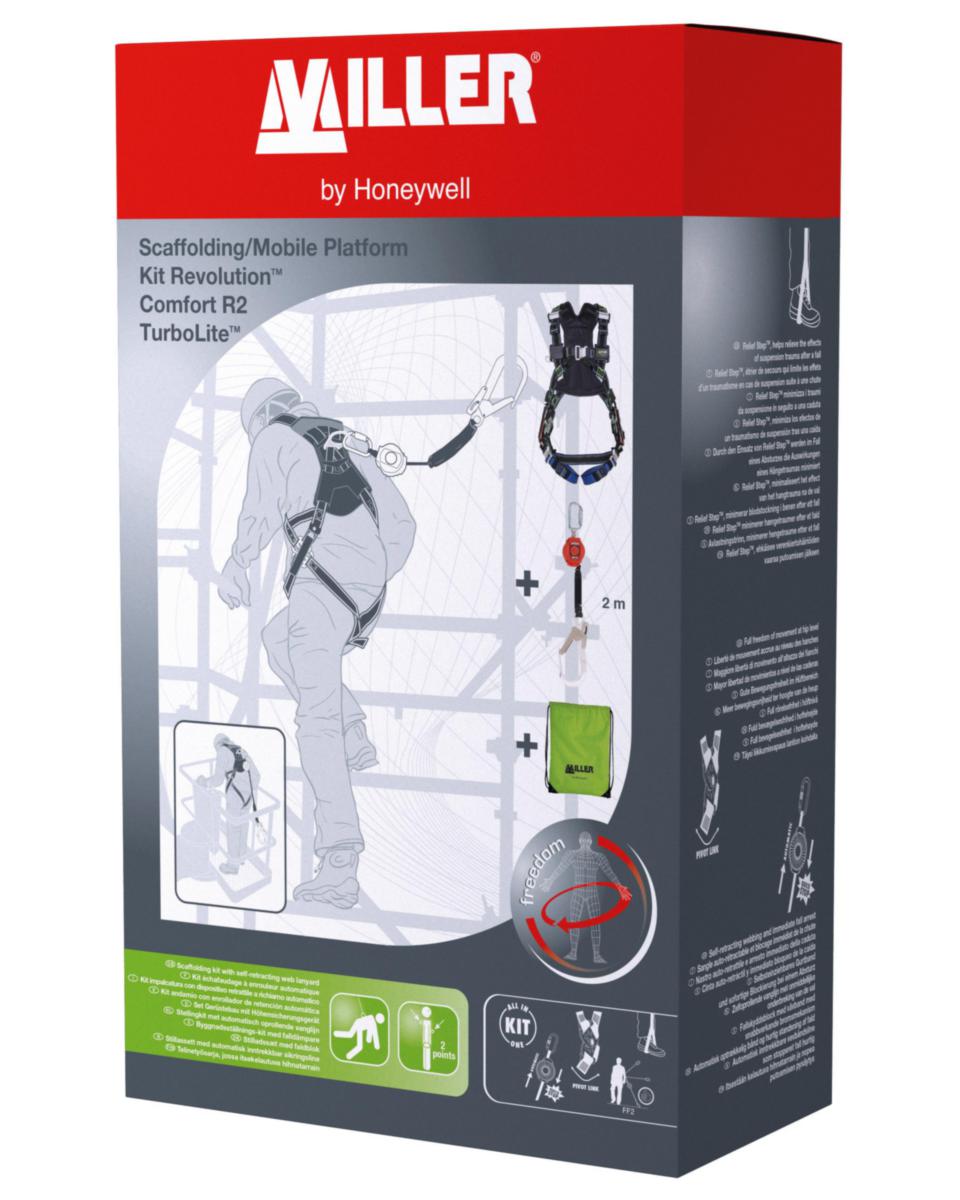 Fallskyddspaket Skylift Miller 1034074 - FALLSKYDDSKIT MILLERPSS1034074 REVOLUTION R2 TURBOLITE
