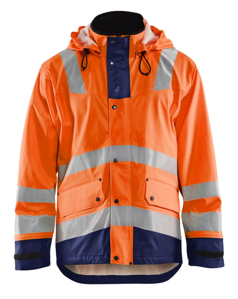 Regnjacka Blåkläder 4327-2005 - REGNJACKA BLK 4327-2005 VARSEL VARSELORANGE/MARINBLÅ XS