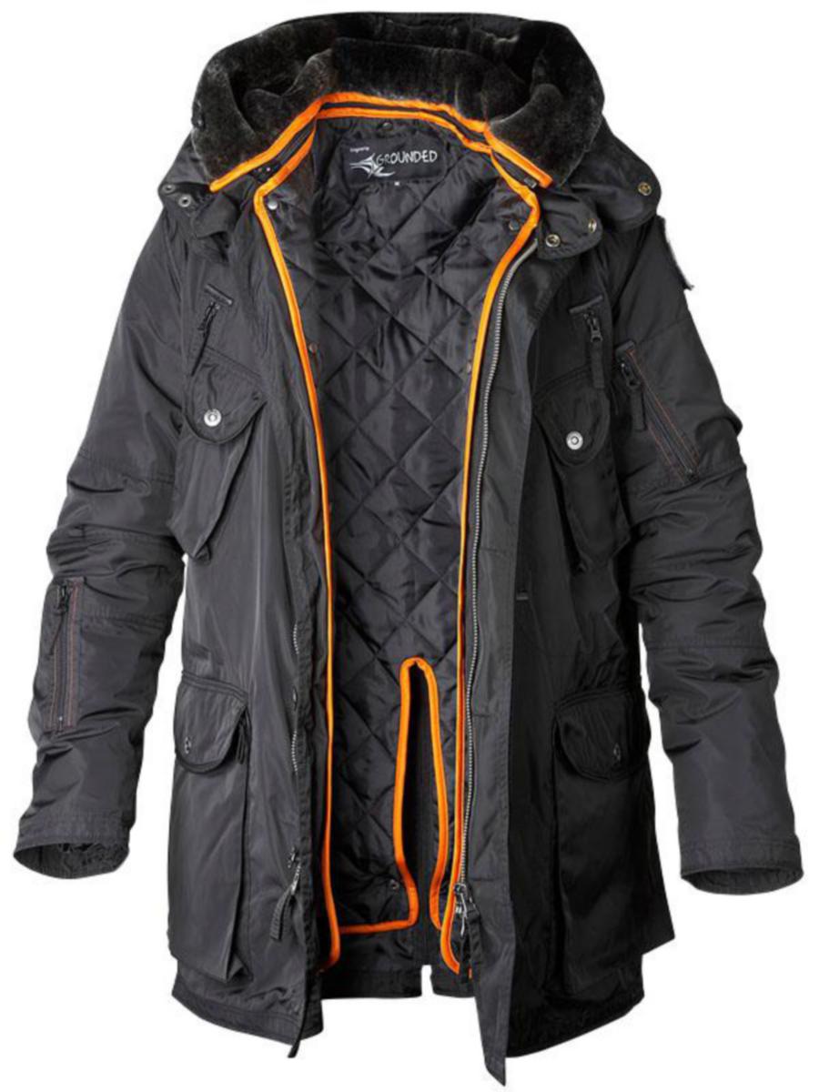 Parkas Grounded 5104 - VINTERPARKAS GROUNDED GR5104 SVART L