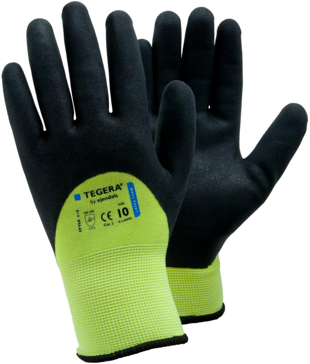 Arbetshandske Tegera 618 - ARBETSHANDSKE TEGERA 618 SYNTET LATEXDOPPAD STL10