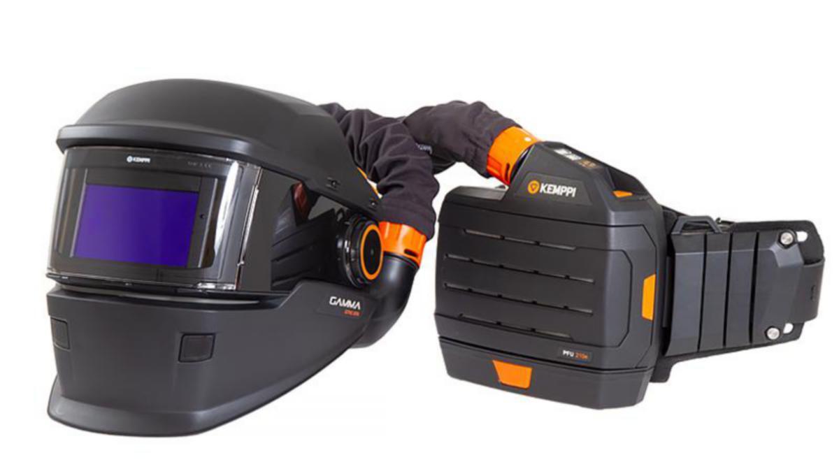 Svetshjälm Kemppi Gamma GTH3 +PFU 210e - FLÄKTPAKET KEMPPI GAMMA SFA PFU 210E + 1 ST SD BATTERI