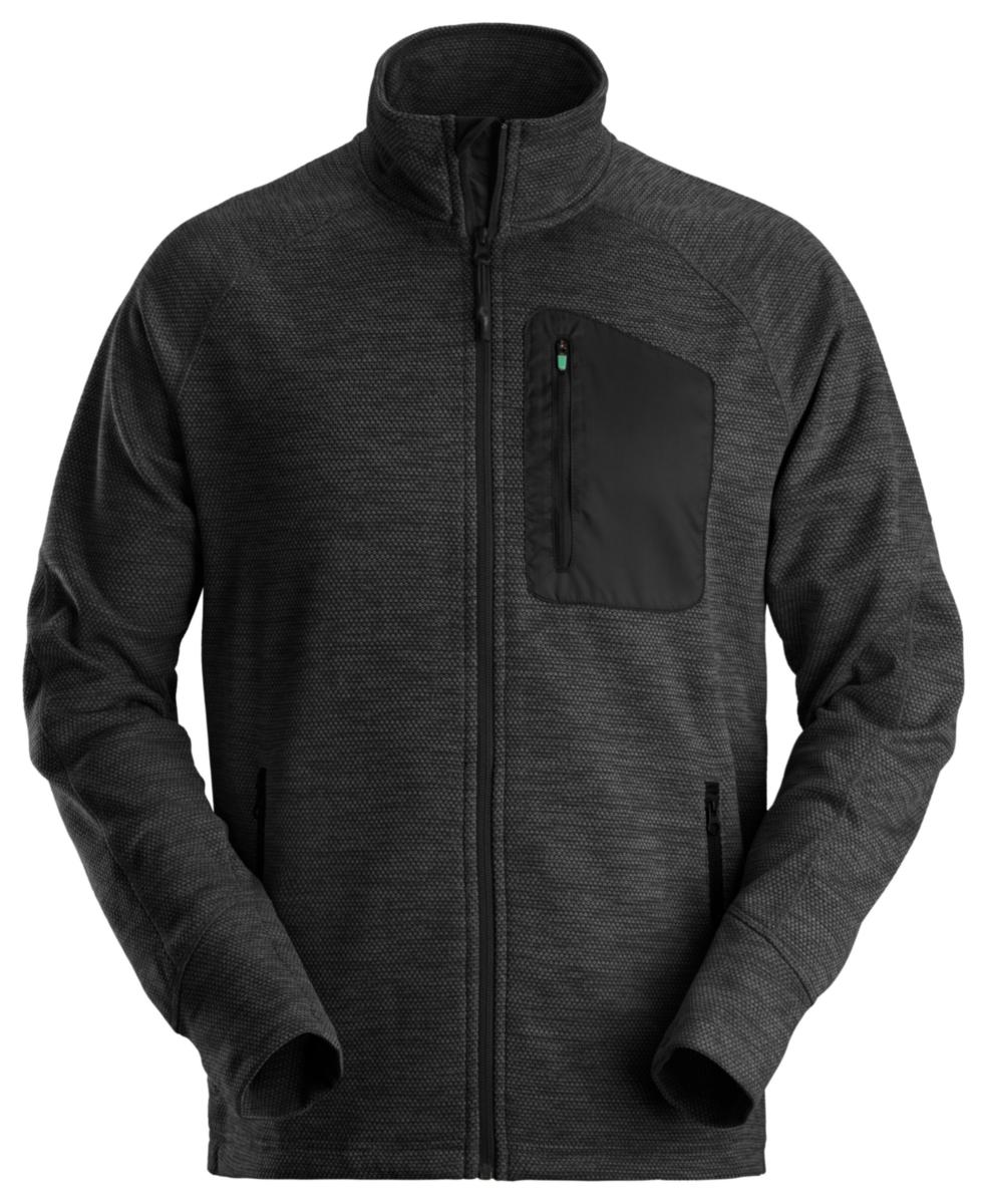 Fleecejacka Snickers 8042 FlexiWork - FLEECETRÖJA SNICKERS 8042-0404 SVART HELZIP FW STL L