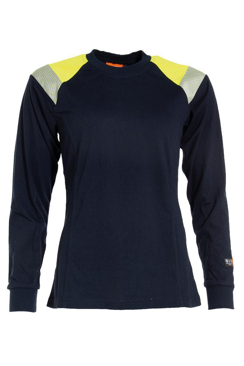T-shirt Tranemo 6373-89 Dam - T-SHIRT TRANEMO 6373-89 MAR/GU DAM LÅNG ÄRM FLAM STL XL