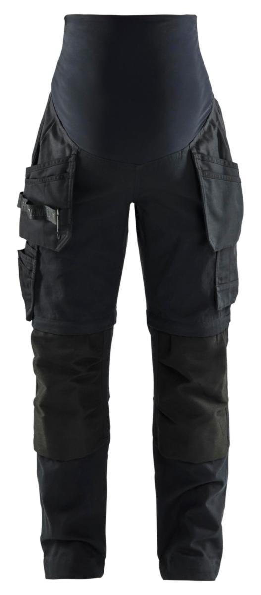 Gravidbyxa/Mammabyxa Blåkläder 7103-1344 Zip-off - GRAVIDBYXA BLK 7103-1344 SVART ZIP-OFF STL 3XL