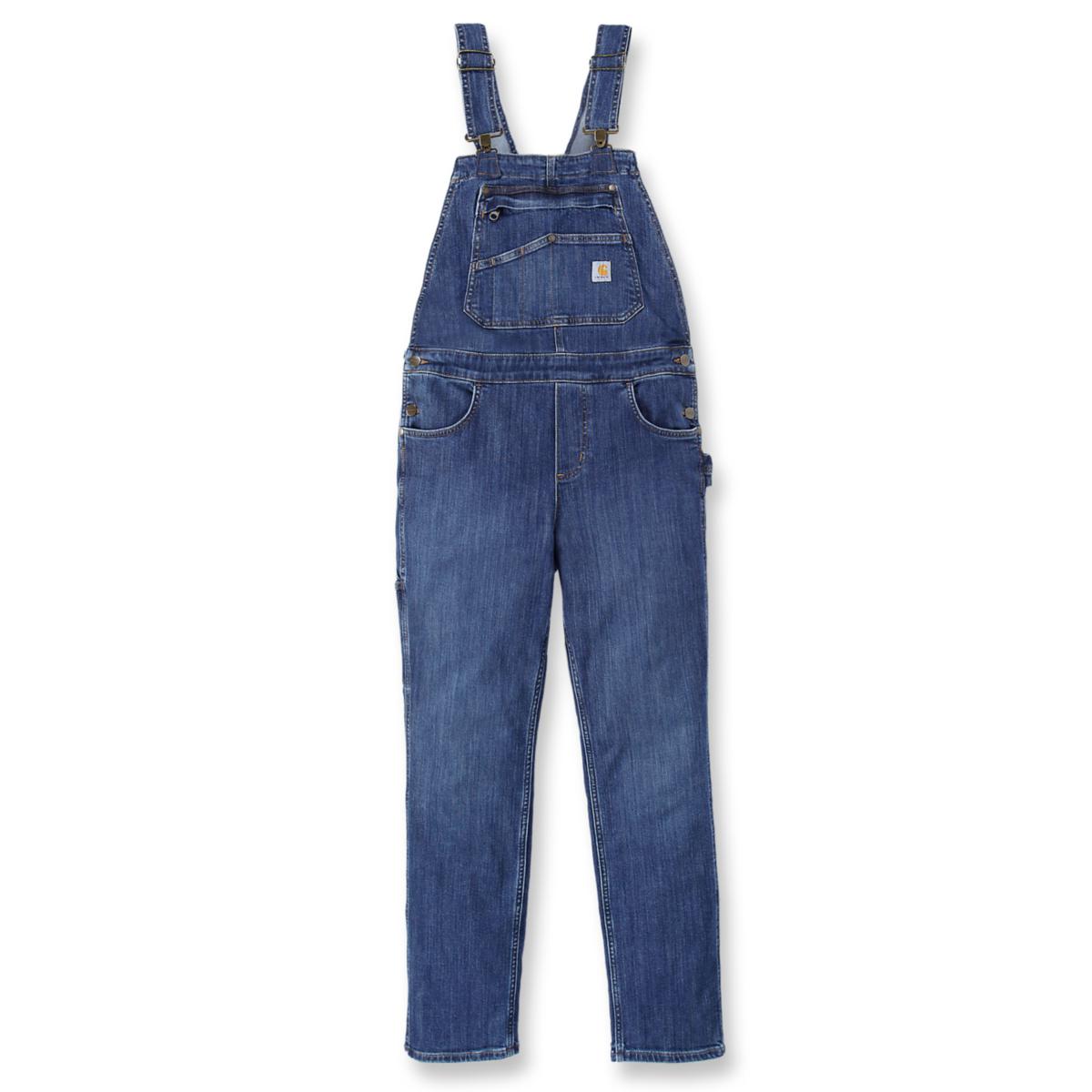 Hängselbyxa Carhartt 106002 dam - HÄNGSLEBYXA CARHARTT 106002HE4 DENIM DAM STL XL