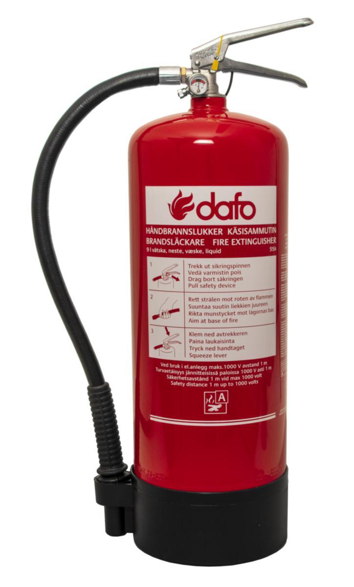 Brandsläckare Dafo Vätska 9 lit - BRANDSLÄCKARE VÄTSKA 9 LIT DAFO VK 9 SX 55A