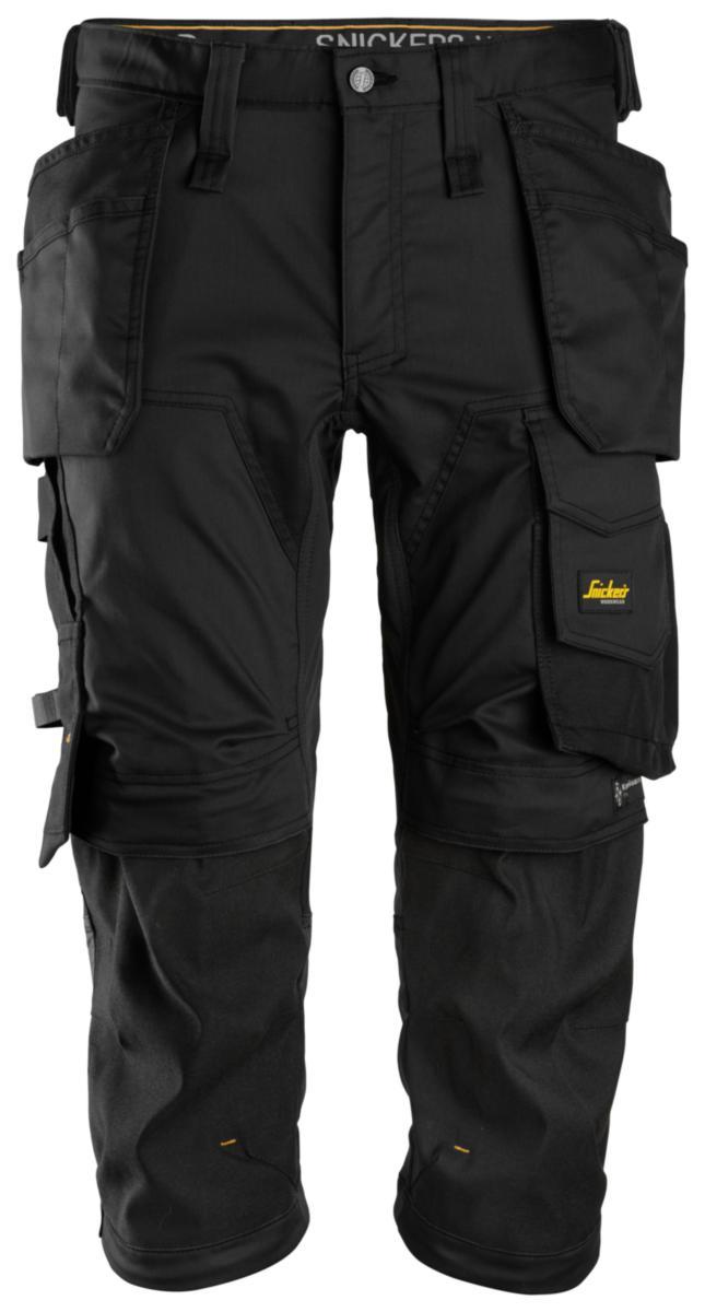 Piratbyxa Snickers 6142 Allround Work - PIRATBYXA SNICKERS 6142 SVART STRETCH AW HF STL 52