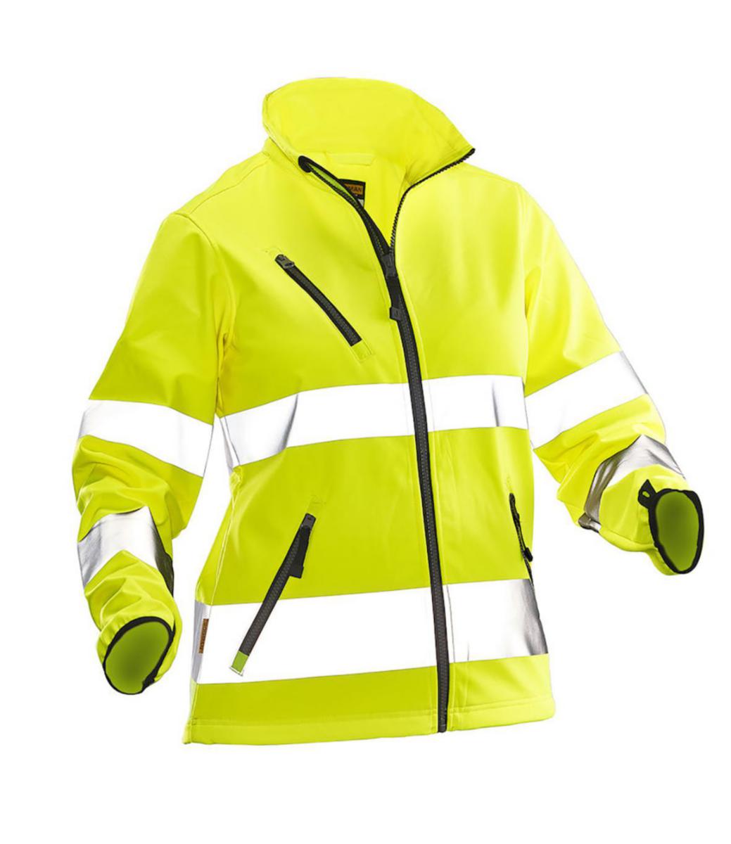 Softshelljacka Jobman 1210 Dam - SOFTSHELLJACKA JOBMAN 1210 GUL VARSEL KL3 DAM STL M