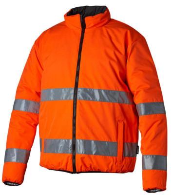 JACKA TOPSWEDE 129021 VARSEL ORANGE KL.3 VÄNDBAR XS