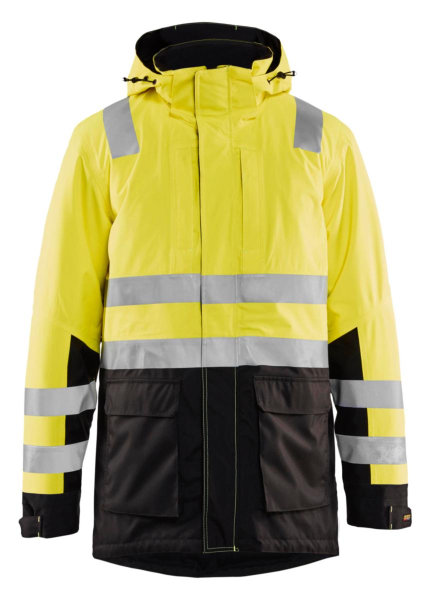 Vinterparkas Blåkläder 4495-1987 - VINTERPARKAS BLK 4495-1987 GUL SVART VARSEL KL3 STL XXL