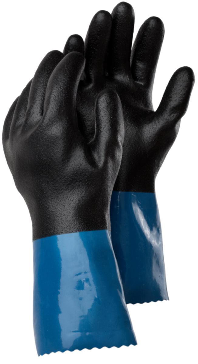 Kemskyddshandske Tegera 71000 - HANDSKE TEGERA 71000 KEMSKYDD NITRIL PVC BLÅ/SVART STL 10